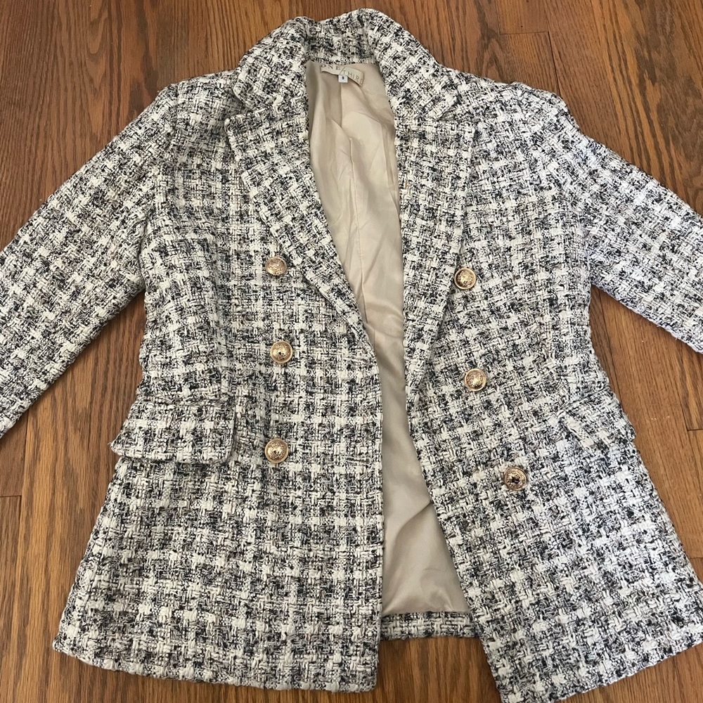 One Third Tweed Blazer Sz Small